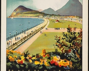 1930s "Bray, Ireland" European Travel Poster-Photo Print
