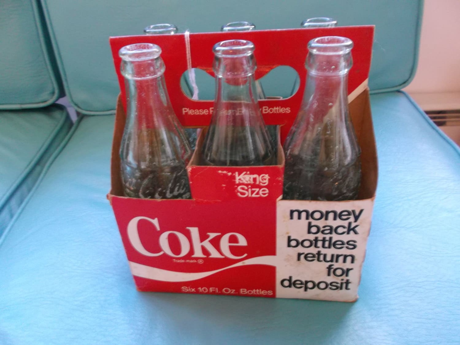 VINTAGE Coca Cola six pack bottles