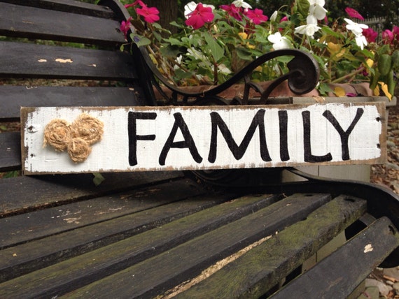 Lovely Handmade family sign made from pallets