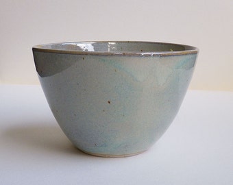 Blue Ceramic Bowl. Salad Bowl. Serving Bowl. Ice cream bowl or snack ...