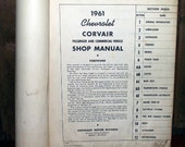 Chevrolet Corvair Shop Manual 1961