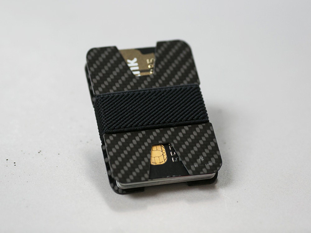 Slim wallet business card holder carbon fiber wallet