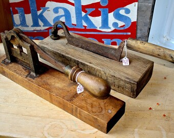 1800s Hand Forged Tobacco Cutter- Guillotine style #2