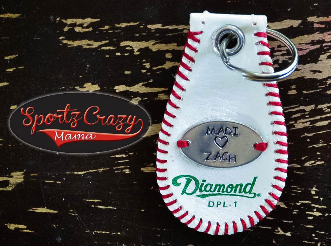 Baseball Key Chain by SportzCrazyMama on Etsy