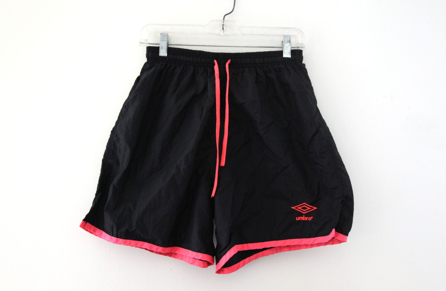 black umbro football shorts