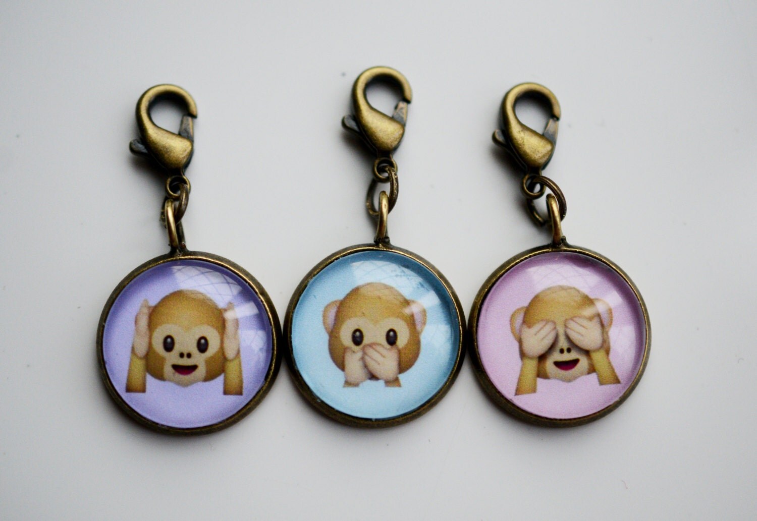 Emoji Charms For Charm Bracelets Or Choker Pendants by walldaisies