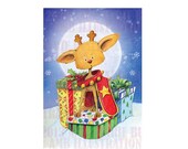 80% OFF Printable Christmas cards DIY instant download - Rudy's on gifts AMB-608 Il_170x135