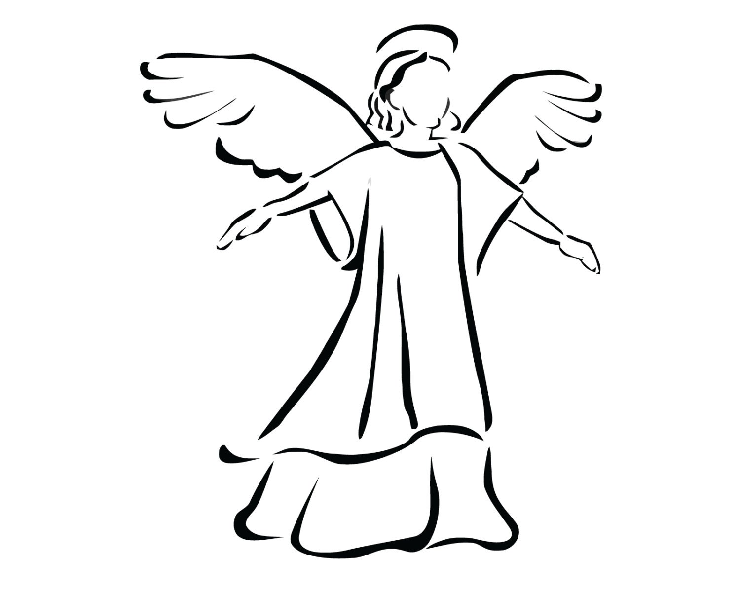 Angel Decal Angel Sticker Angel Praying Decal Christian