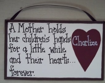 AUNT Auntie sign 3 heart personalized sign by CountryCutiesCrafts