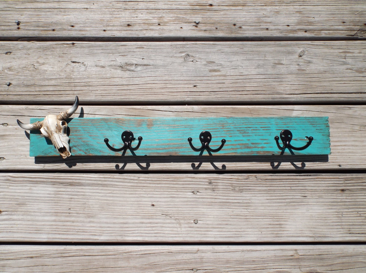 Western Rustic Decor Turquoise Distressed by TwistedRDesign