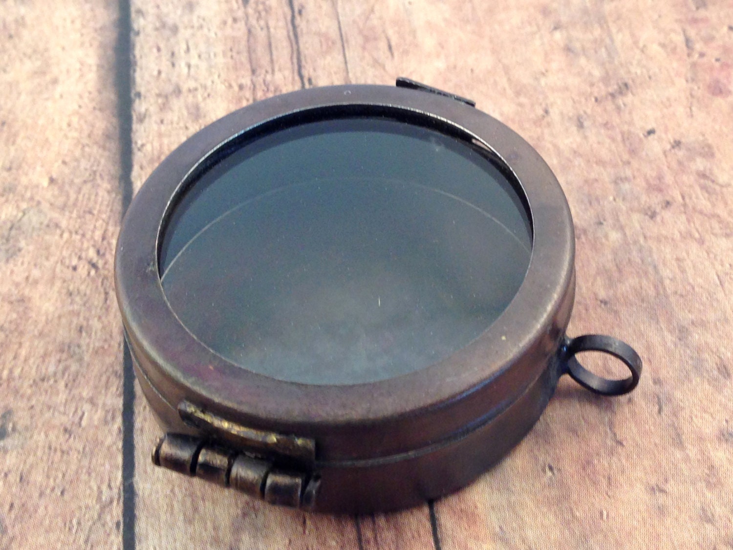 1 Round Glass Door Locket Box Shadow Box Locket Pendant