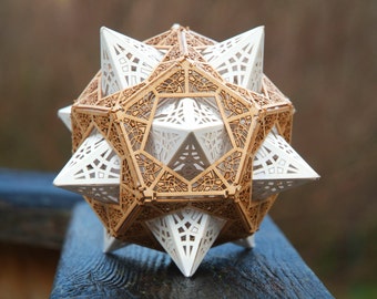 DIY Kit for Star Orb Dodecahedron - Sacred Geometry, Model Kit