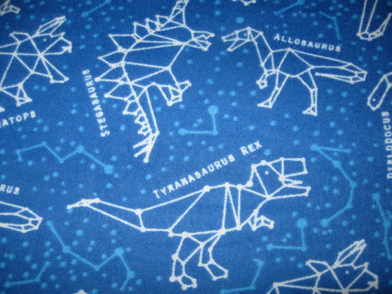 Cool "DINOSAUR CONSTELLATIONS" Handmade Cotton Flannel Pillowcase Standard/Queen (Last 3)