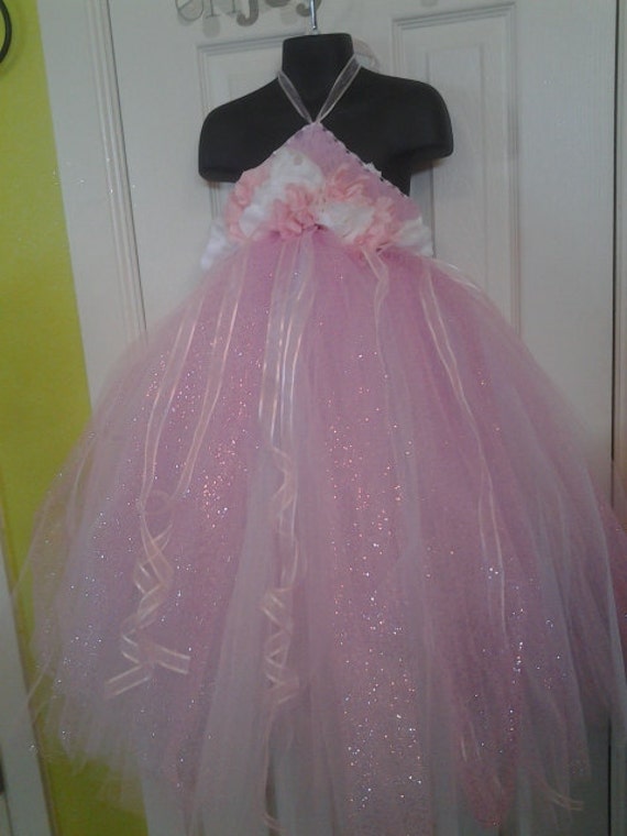 Black Friday...Sweet Baby Pink Flower girl Tutu Dress for a