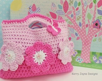 CROCHET Bag Pattern By KerryJayneDesigns Girls Crochet Bag ...