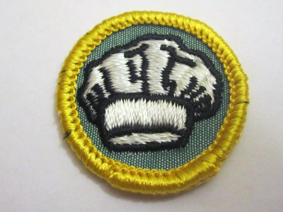 Cadette Girl Scout Badge Chef circa 1960's by AllThingsGirlScout