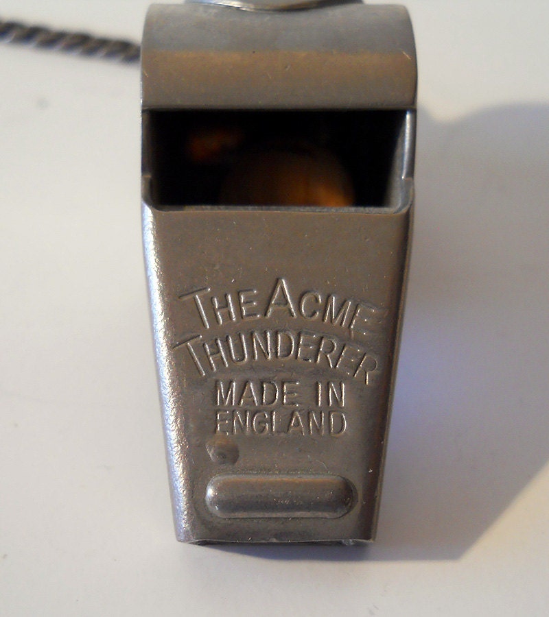 Vintage Acme Thunderer Whistle Made in England Distributed by