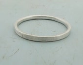 Sterling Silver Bangle - Silver Stacking Bracelet  - Silver Bangle Bracelet  - Rustic Bangle