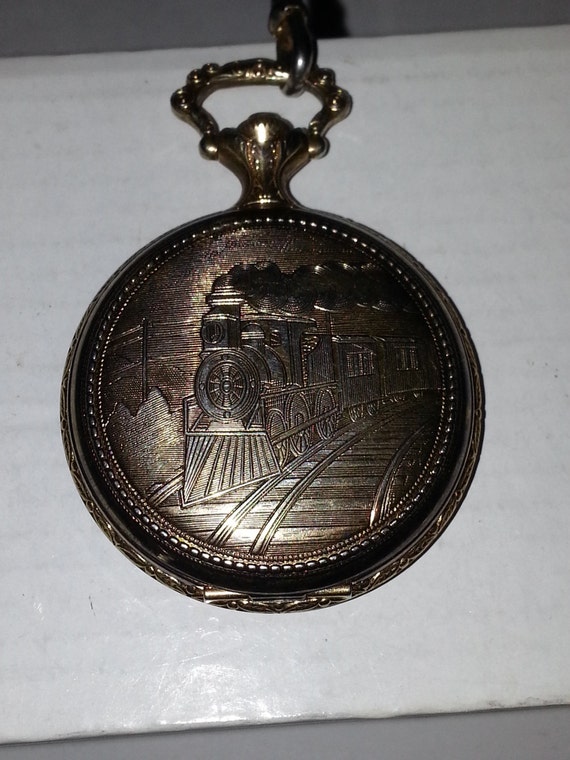 timex train pocket watch