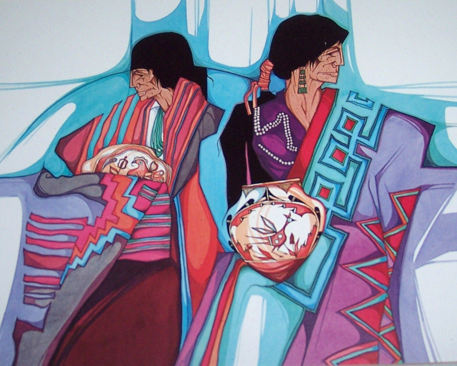 1982 Amado M. Pena Colcha Series Celebramos Santa Fe by Jaxsprats