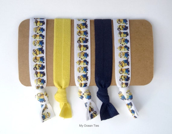 Blue and Yellow Hair Ties - wide 10