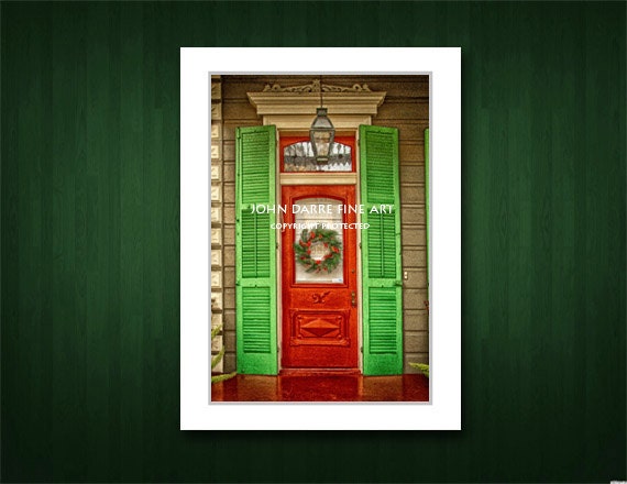 Christmas Cards, French Quarter Scenes, New Orleans cards, Handmade cards, Blank Greeting Cards, Suitable For Framing, Fine Art Cards