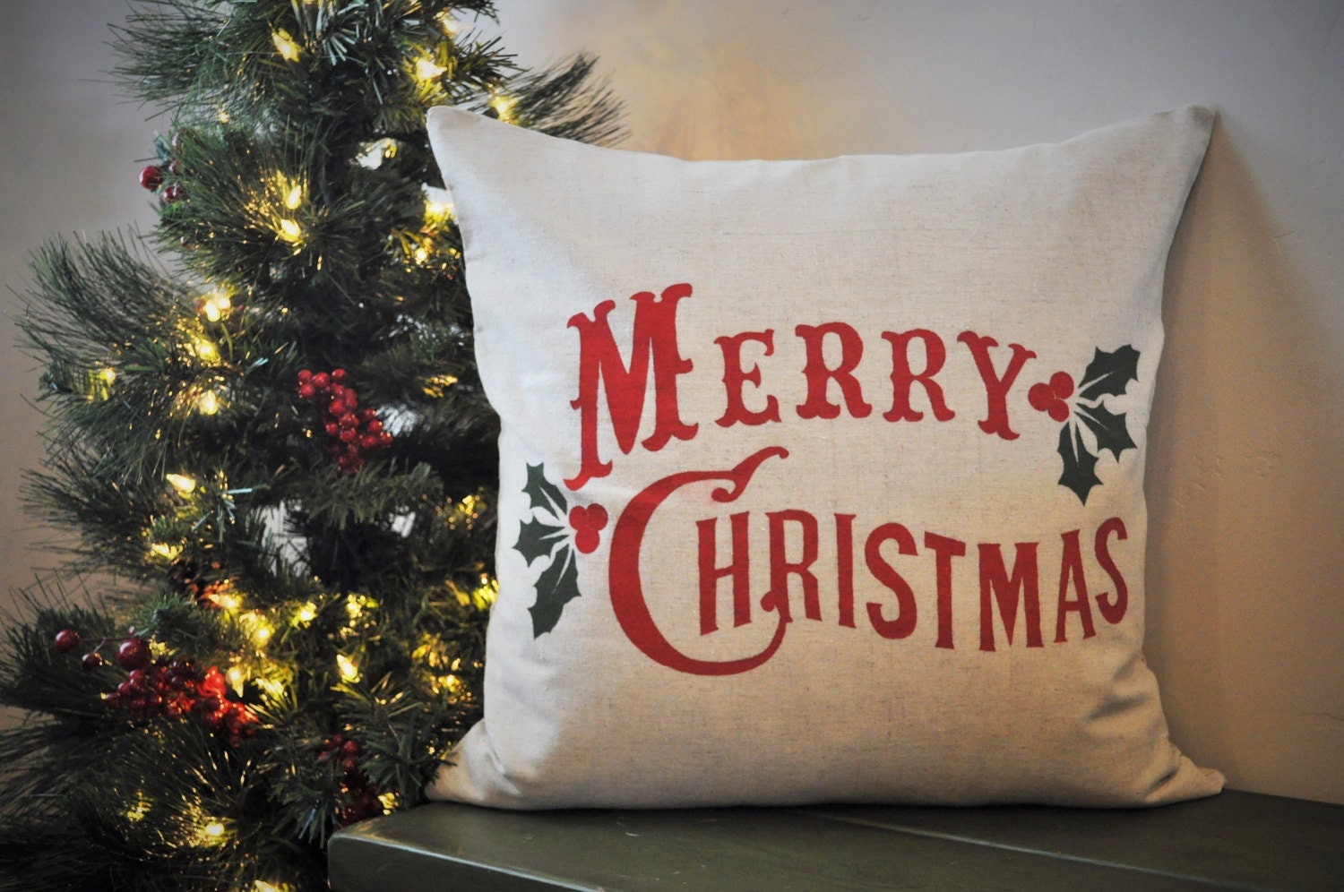 x cover 22 22 pillow Christmas pillow Christmas Merry Christmas Pillow cover