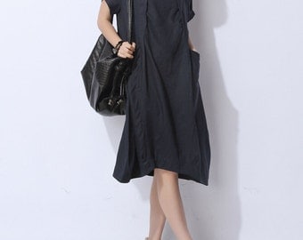 Original linen loose maxi dress woman summer dress sleeveless large ...