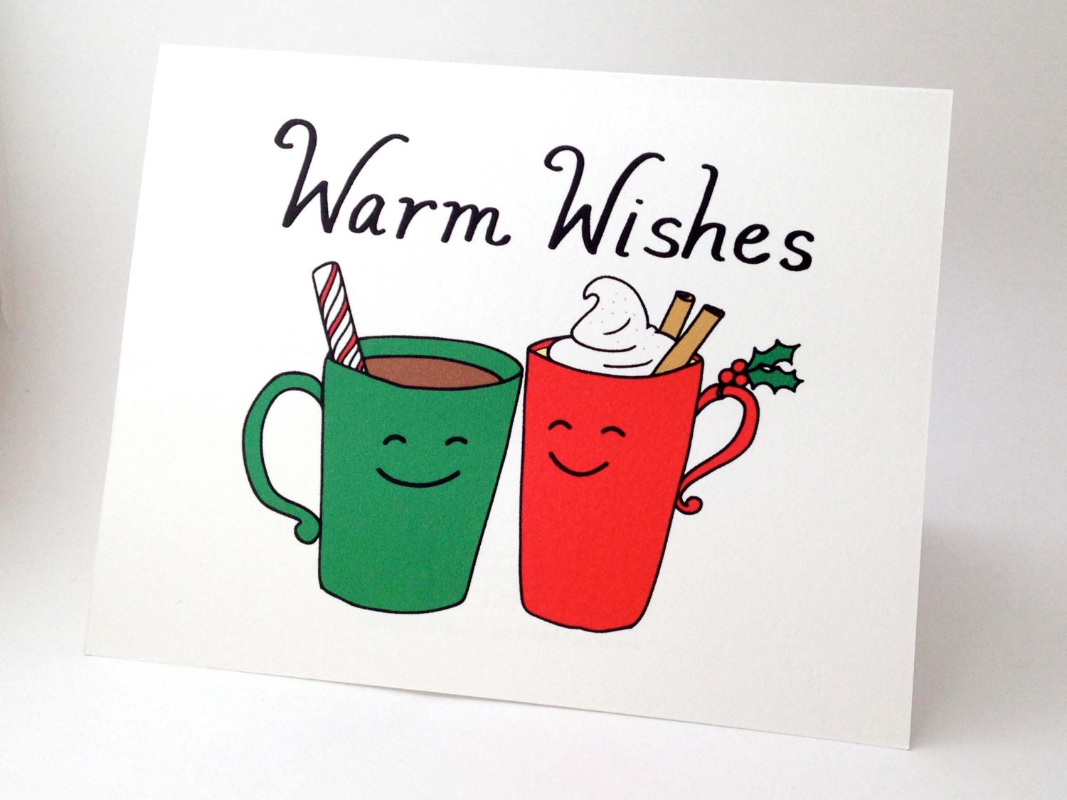 Funny Christmas Card // Punny Happy Holidays Card // Unique