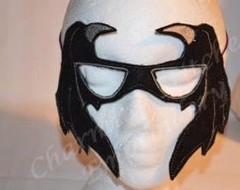 Bat Mask In the hoop embroidery design In the Hoop felt mask 4x4 & 5x7 design