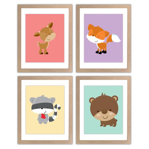 Woodland Nursery Art Forest Nursery Art Forest by inktuitive