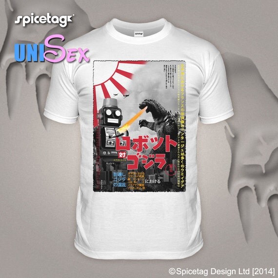 Tokyo T-shirt Tin Robot Tshirt Godzilla Top Fashionable Toy