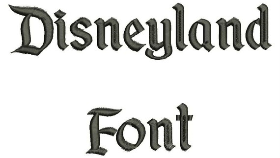 Disneyland Font A-Z and 0 9 Embroidery Design Now Come with