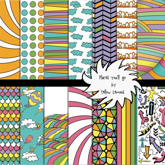 Digital scrapbooking paper Dr. SeussThe by YellowLemonStudios