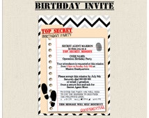 Invitation Anniversaire Espion