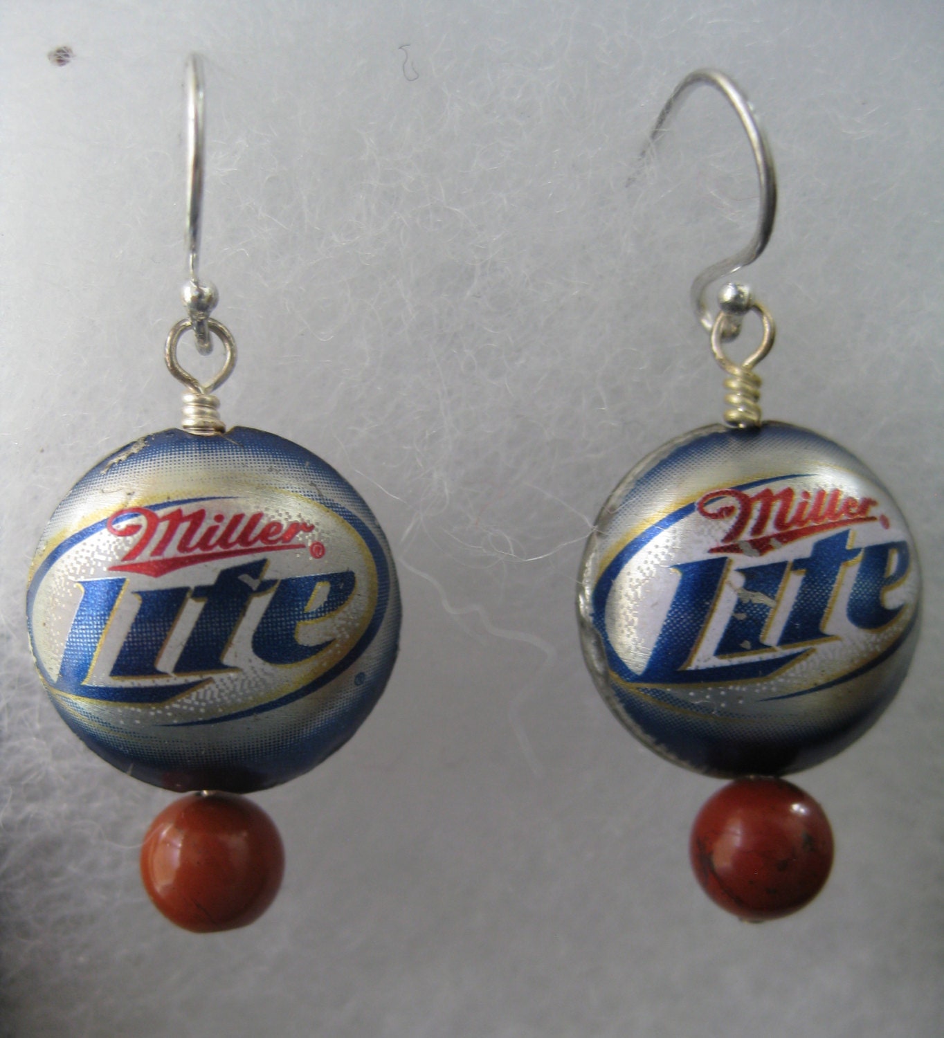 Sale Beer Lover Dangle Earring Funky Metal By Thelavenderpear 