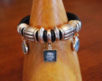 The Sharon Bracelet - Custom: Photo graph Leather Bracelet ...