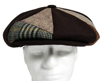 Patch Combo Melton Wool Apple Newsboy Caps Made in USA