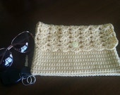 Crochet Clutch Purse. Yellow