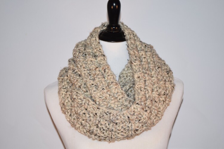 PDF KNITTING PATTERN Ladders Chunky Infinity Scarf by DickensKnits