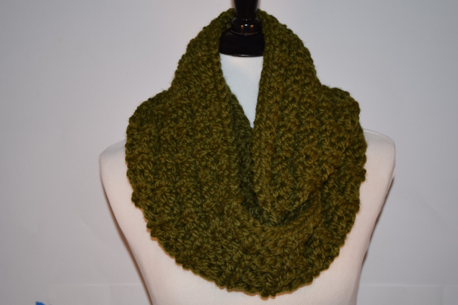 PDF KNITTING PATTERN Ladders Chunky Infinity Scarf by DickensKnits