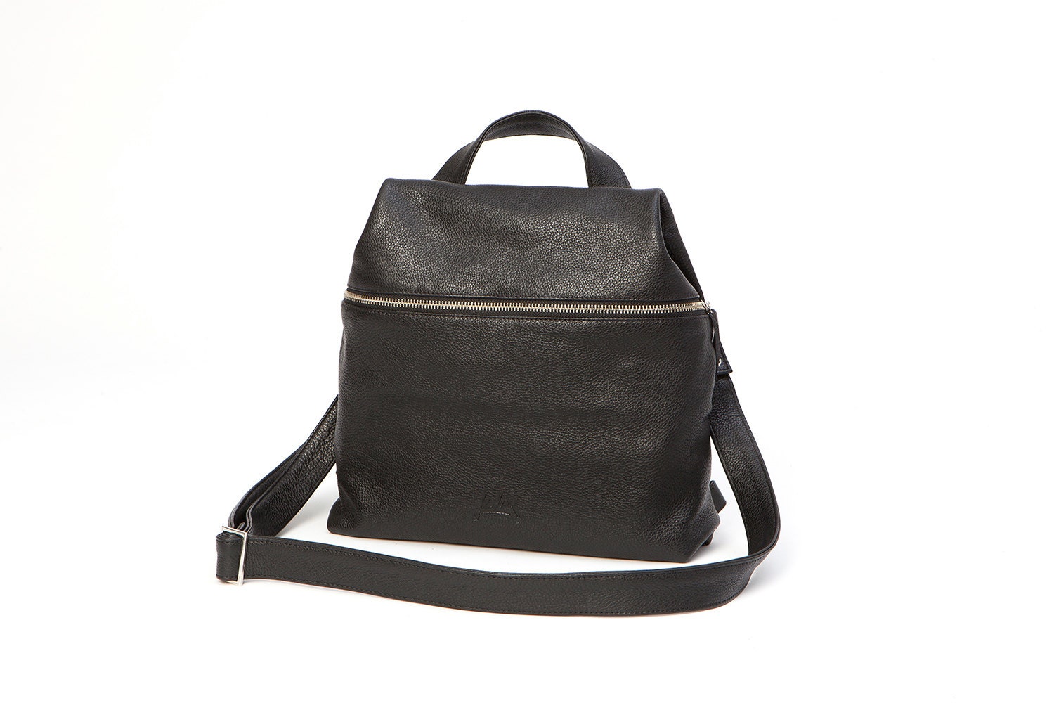 Black leather bag Etsy finds