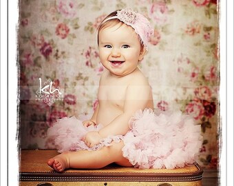Baby pink petti skirt - light pink tutu - newborn petti skirt - toddler petti skirt - vintage satin petti skirt