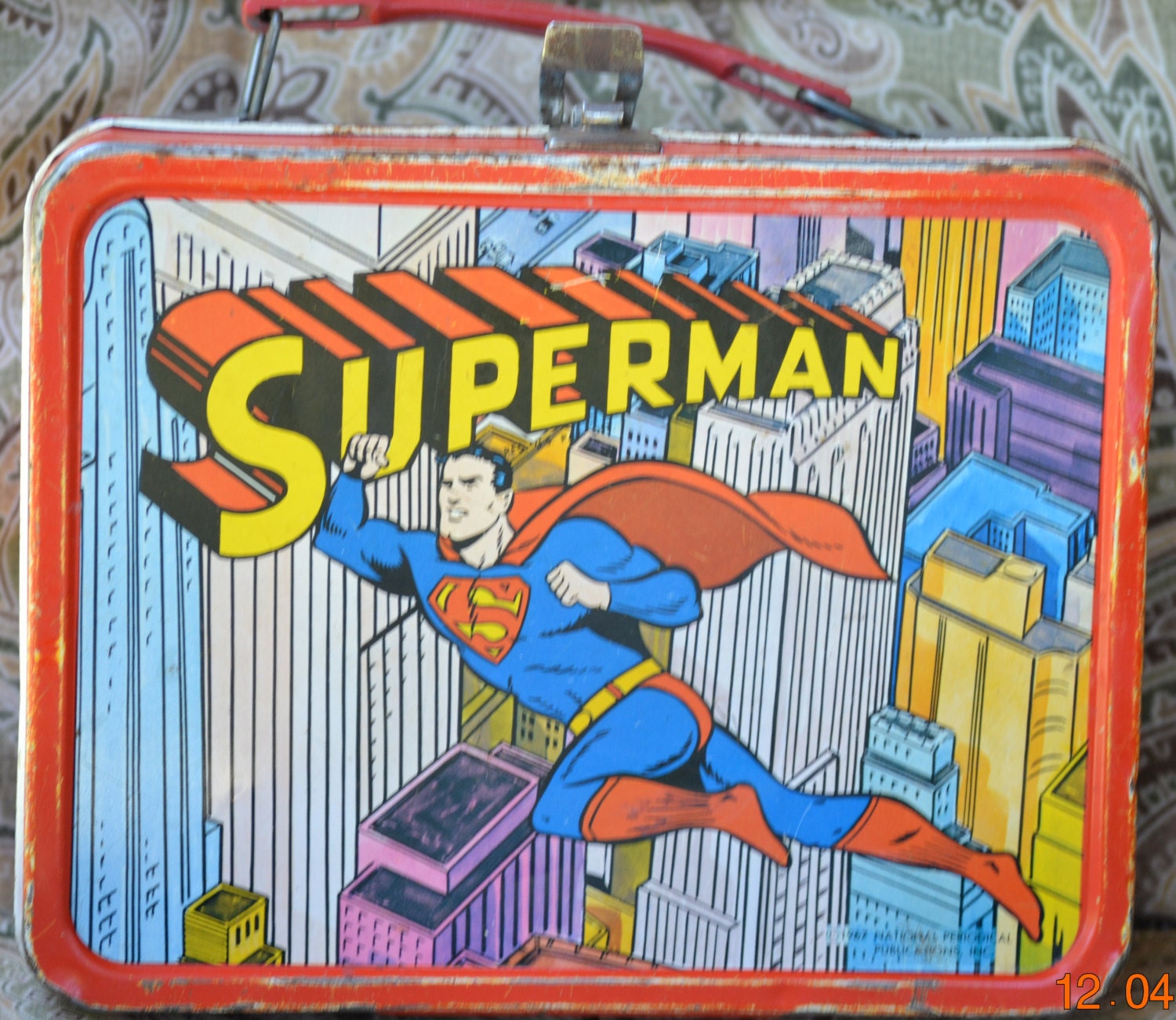 vintage superman lunch box