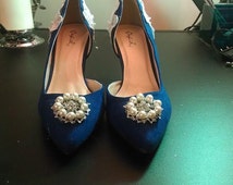 Popular items for blue bridal shoes on Etsy