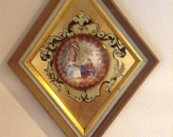 Vintage porcelain wall hanging