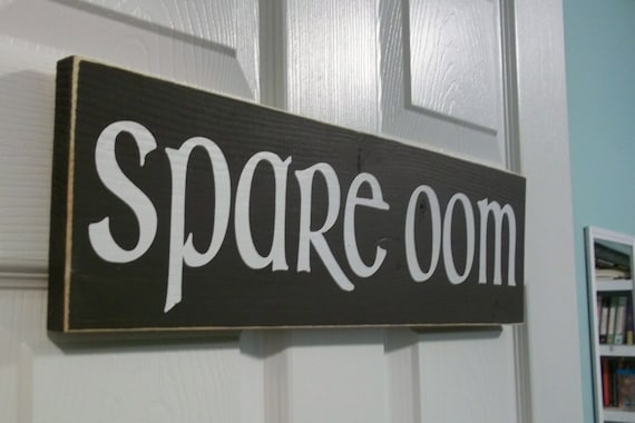 Spare Oom  18" x 5.5"  Wooden Sign Chronicles of Narnia