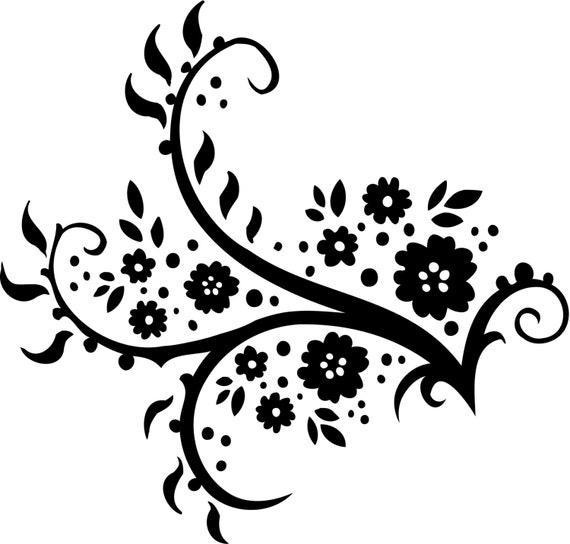 Items similar to Flower Vinyl Decal on Etsy