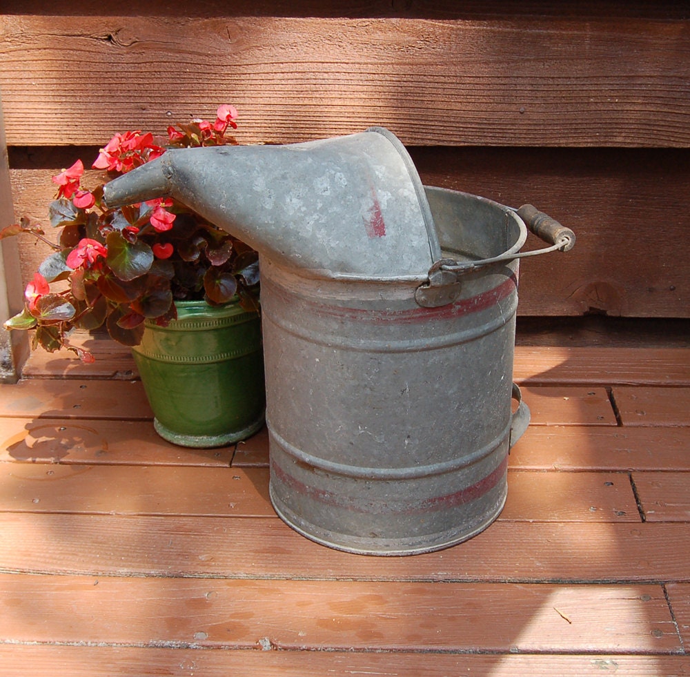 Vintage Watering Can Large Galvanized Station Water Can