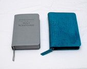New World Translation (blue green)- Bible Cover Turquoise Leather - Deluxe Size